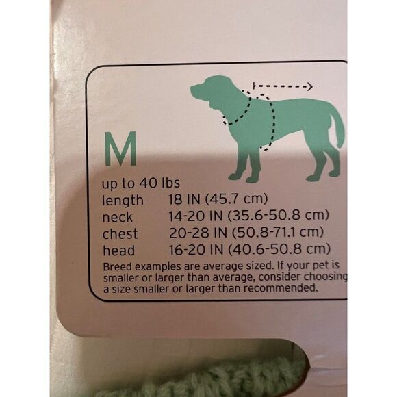 Boots & Barkley Aqua Medium Dog Pet Sweater NWT - Picture 4 of 4
